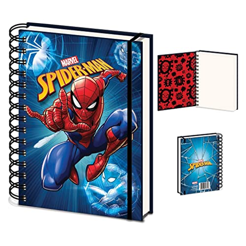 Pyramid Europe Marvel Spider-Man A5 Wiro Notizbuch (Web Strike Design) - Offizielles Lizenzprodukt von Pyramid International