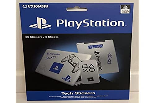 Pyramid International Playstation Tech Stickers, Set mit 26 Aufklebern für Laptops, Handys und Tablets, offizielles Lizenzprodukt, Blau, Weiß Pyramid International Playstation Tech Stickers, Set mit 26 Aufklebern für Laptops, Handys und Tablets, offizielles Lizenzprodukt, Blau, Weiß von Pyramid International