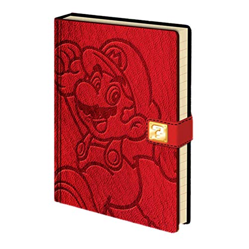 PYRAMID Super Mario Bros Notizbuch (Mario Design) A5 Premium Notizbuch, Schreibbuch & Tagebuch - Offizielles Linzenzprodukt, Red von Pyramid International
