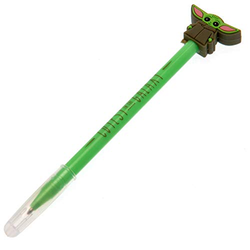 Star Wars: The Mandalorian Stift und Topper (Cutest in the Galaxy Design) Kugelschreiber mit Grogu - Offizielles Lizenzprodukt, grün Star Wars: The Mandalorian Stift und Topper (Cutest in the Galaxy Design) Kugelschreiber mit Grogu - Offizielles Lizenzprodukt, grün von Pyramid International