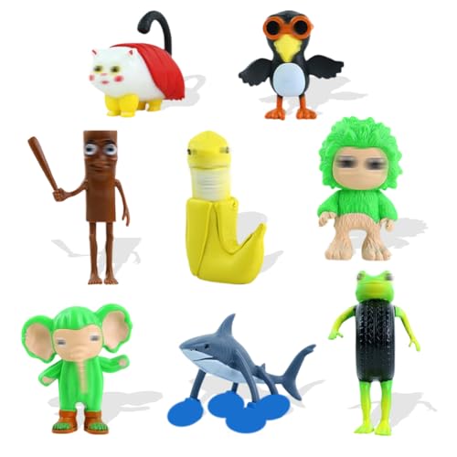 Itlan-Brain Mini Figuren Deko Set, 8 Stück Tuangtuangtuang Party Kuchen Dekoration, Cartoon Geburtstag Tortendeko Spielzeug Figuren Set für Kinder Fans Geburtstag Itlan-Brain Mini Figuren Deko Set, 8 Stück Tuangtuangtuang Party Kuchen Dekoration, Cartoon Geburtstag Tortendeko Spielzeug Figuren Set für Kinder Fans Geburtstag von PyrrlicToy