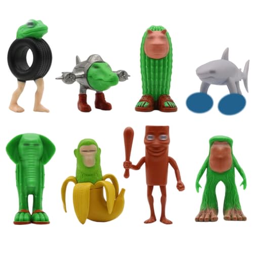 Italan Brain Mini Figuren Deko Set, 8 Stück Tuangtuangtuang Party Kuchen Dekoration, Cartoon Geburtstag Tortendeko Spielzeug Figuren Set für Kinder Fans Geburtstag Italan Brain Mini Figuren Deko Set, 8 Stück Tuangtuangtuang Party Kuchen Dekoration, Cartoon Geburtstag Tortendeko Spielzeug Figuren Set für Kinder Fans Geburtstag von PyrrlicToy