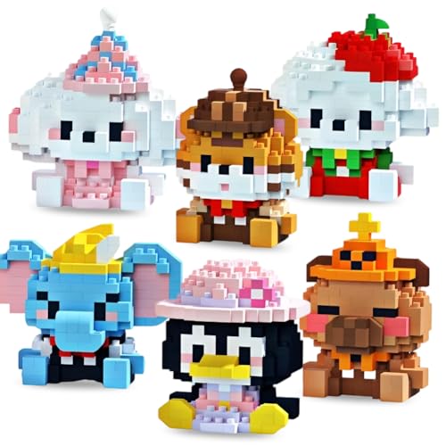 Mini Tiere Bausteine Set, 6 Tiere Konstruktionsspielzeug, Bichon Frise, Pinguin, Capybara, Elefant, Malteser, Tiger Building Block, Nano Micro Mini Bausteine Diy Spielzeug für Kinder ab 3 Jahren Mini Tiere Bausteine Set, 6 Tiere Konstruktionsspielzeug, Bichon Frise, Pinguin, Capybara, Elefant, Malteser, Tiger Building Block, Nano Micro Mini Bausteine Diy Spielzeug für Kinder ab 3 Jahren von PyrrlicToy