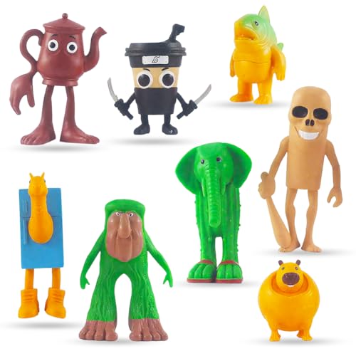 PyrrlicToy 8 Stück Tiere Italian Brain Dekoration, Tiere Themenmodell Spielzeug,Brairot 3D-gedruckte Puppe, Erwachsene Kinder Geburtstagsgeschenke Spielzeug PyrrlicToy 8 Stück Tiere Italian Brain Dekoration, Tiere Themenmodell Spielzeug,Brairot 3D-gedruckte Puppe, Erwachsene Kinder Geburtstagsgeschenke Spielzeug von PyrrlicToy