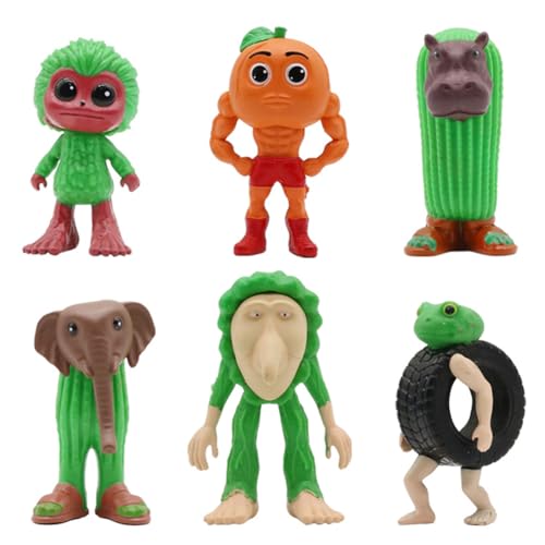 3D Gedrucktes Figuren, Itlian Brain Action Figuren Set, Tun Tun Tun Sahur Lustige Sammelfiguren, Schreibtisch Spielzeug Kreativ (2-3,5 Zoll) von PyrrlicToy