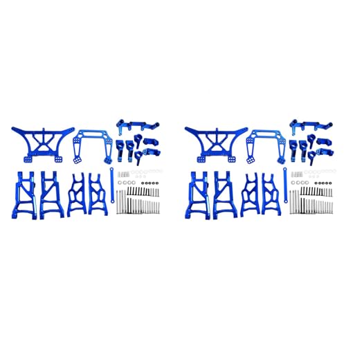 Pyugxab 2 Set Upgrade-Aluminiumlegierungs-Chassisarm C-Sitz-Hinterachsen-Teile-Kit für 1/10 2WD Slash Stampede, 1 Pyugxab 2 Set Upgrade-Aluminiumlegierungs-Chassisarm C-Sitz-Hinterachsen-Teile-Kit für 1/10 2WD Slash Stampede, 1 von Pyugxab