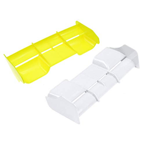 Pyugxab 2 x 1:8 RC Cars RC Kunststoff Nylon Heckflügel für 1/8 Maßstab Nitro Elektrobetriebene Off-Road BuggyTruck Fernbedienung, Gelb & Pyugxab 2 x 1:8 RC Cars RC Kunststoff Nylon Heckflügel für 1/8 Maßstab Nitro Elektrobetriebene Off-Road BuggyTruck Fernbedienung, Gelb & von Pyugxab