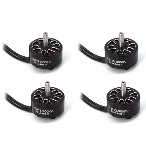 Pyugxab 4 Stück X2812 900KV bürstenloser Motor 2-6S 4 mm Lagerwelle für RC Multirotor Flugzeug FPV Langstrecken-Drohne DIY-Teile Pyugxab 4 Stück X2812 900KV bürstenloser Motor 2-6S 4 mm Lagerwelle für RC Multirotor Flugzeug FPV Langstrecken-Drohne DIY-Teile von Pyugxab