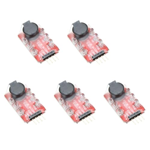 Pyugxab 5X Loudhailer Lipo Batteriespannung Alarmanzeige Checker 2-3S LED-Anzeige Fuer RC Hubschrauber Quadcopter Autobatterie Pyugxab 5X Loudhailer Lipo Batteriespannung Alarmanzeige Checker 2-3S LED-Anzeige Fuer RC Hubschrauber Quadcopter Autobatterie von Pyugxab