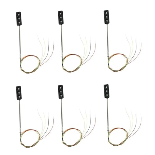 Pyugxab 6 StüCk Konstruktion Ho/Oo Modell 3-Ampel Ampel Lichter Signal LED Schaltung Modell DIY für Architektur Straßen Zug Bahn Pyugxab 6 StüCk Konstruktion Ho/Oo Modell 3-Ampel Ampel Lichter Signal LED Schaltung Modell DIY für Architektur Straßen Zug Bahn von Pyugxab