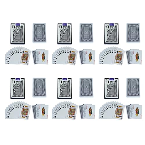 Pyugxab 6X Multiplayer Spiel Karte Kreativ Box Verpackt wasserdichte Spiel Karten Kunststoff Dauerhaft Poker Zauber Tricks Werkzeug, Schwarz Pyugxab 6X Multiplayer Spiel Karte Kreativ Box Verpackt wasserdichte Spiel Karten Kunststoff Dauerhaft Poker Zauber Tricks Werkzeug, Schwarz von Pyugxab