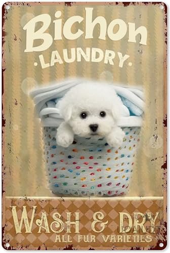Bichon Puzzles 1000 Teile für Erwachsene - Bichon Wäsche Waschen und Trocknen Holzpuzzles für Erwachsene und Familie Home Decoration Family Entertainment Freizeit Entspannende Urlaubspuzzles von Pzecaru