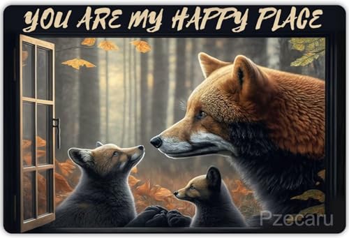 Fox 500 Teile Puzzle für Erwachsene und Familien - Fuchs Mama und Kind außerhalb des Fensters You are My Happy Place Holzpuzzle - Familienspaß & Freizeit Anfänger Puzzle Spielzeug Fox 500 Teile Puzzle für Erwachsene und Familien - Fuchs Mama und Kind außerhalb des Fensters You are My Happy Place Holzpuzzle - Familienspaß & Freizeit Anfänger Puzzle Spielzeug von Pzecaru