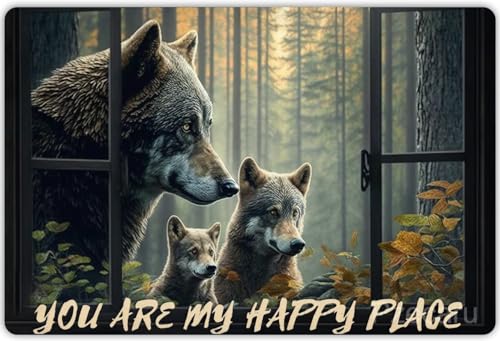 Wolf Puzzle 1000 Teile für Erwachsene - Wolf Mama und Kind außerhalb des Fensters, You are My Happy Place, Holzpuzzles für Erwachsene und Familie, Heimdekoration, Familienunterhaltung, Freizeit Wolf Puzzle 1000 Teile für Erwachsene - Wolf Mama und Kind außerhalb des Fensters, You are My Happy Place, Holzpuzzles für Erwachsene und Familie, Heimdekoration, Familienunterhaltung, Freizeit von Pzecaru