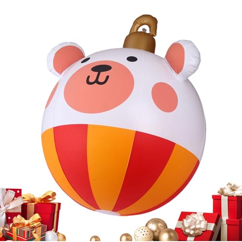 Aufblasbare Weihnachtsbälle - übergroße Ornamentskugel für Urlaubsausstellung | Hochleistungs -PVC mit helldruckendem Muster, 23 -Zoll -Blow -up -Dekoration, einfaches Aufblasen des Designs für Party Aufblasbare Weihnachtsbälle - übergroße Ornamentskugel für Urlaubsausstellung | Hochleistungs -PVC mit helldruckendem Muster, 23 -Zoll -Blow -up -Dekoration, einfaches Aufblasen des Designs für Party von Pzuryhg