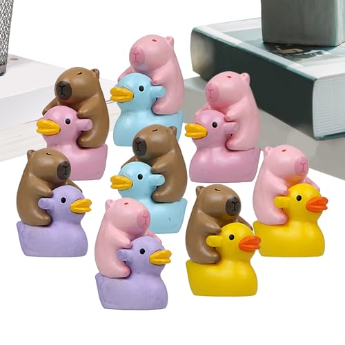 Enten-Figur, Miniatur-Capybara-Figuren-Set, niedliche Tier-Kuchenaufsätze, Heimdekoration, kleines Gartenzubehör für Bonsai, Schreibtisch, Wohnzimmer Enten-Figur, Miniatur-Capybara-Figuren-Set, niedliche Tier-Kuchenaufsätze, Heimdekoration, kleines Gartenzubehör für Bonsai, Schreibtisch, Wohnzimmer von Pzuryhg