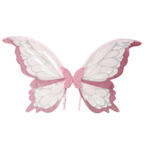 Feenflügel - Kostüm für Kinder Erwachsene Cosplay Party | Bieres Mesh mit Glitzerdesign, verstellbare Gurte Leichte Kleidung, kreative Requisite für Geburtstagsfestival Halloween Performance von Pzuryhg