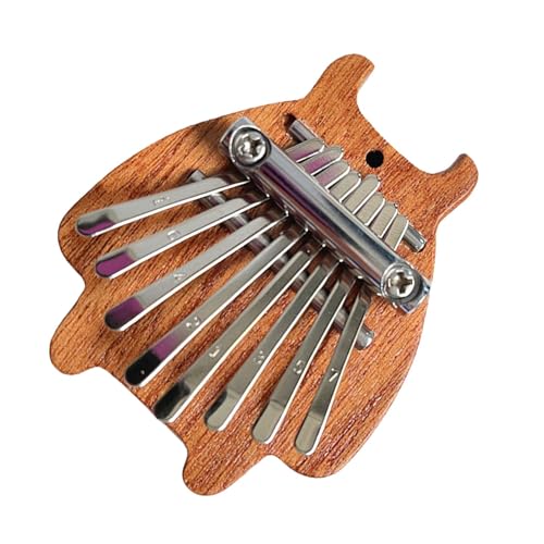 Finger-Daumenklavier, kleines Handklavier, 8-Tasten-Instrument, tragbares Musikzubehör, Anfängerfreundliches Design, 7,5 x 6 x 1,8 cm, ideal für Kinder und Erwachsene, ideal zum Stressabbau von Pzuryhg