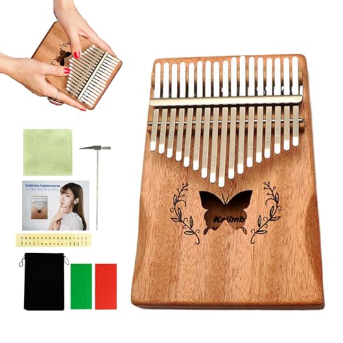 Kleines Fingerklavier aus Holz, tragbares Daumenklavier, einfach zu spielen für Kinder & Erwachsene, leichtes Design, inklusive Tragetasche, ideal für Anfänger, Musikübungen Kleines Fingerklavier aus Holz, tragbares Daumenklavier, einfach zu spielen für Kinder & Erwachsene, leichtes Design, inklusive Tragetasche, ideal für Anfänger, Musikübungen von Pzuryhg