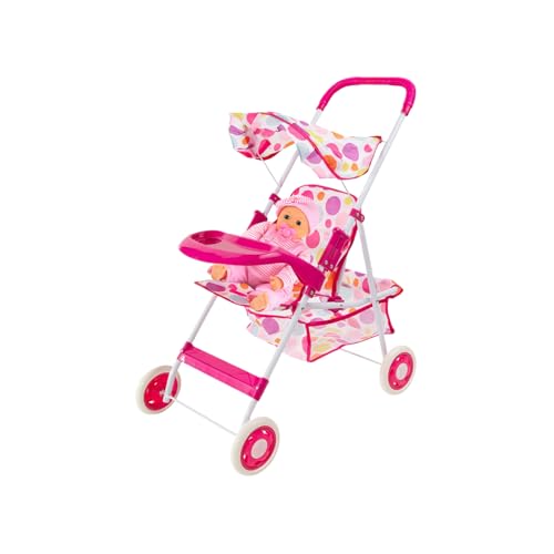 Puppenwagen Spielzeug | Puppenkinderwagen Für Kleinkinder Mädchen | Tragbarer Puppenwagen Rollenspiel-Set Mit Sonnenschutz Für Kinder Puppenwagen Spielzeug | Puppenkinderwagen Für Kleinkinder Mädchen | Tragbarer Puppenwagen Rollenspiel-Set Mit Sonnenschutz Für Kinder von Pzuryhg