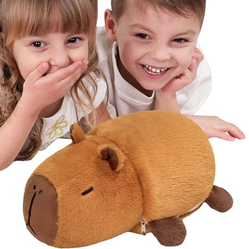 Pzuryhg Capybara, Soft Doll with Double-Sided Transformation, Plush Stuffed Toy Capybara, Cute Pillow for Boys and Girls, Comfortable Companionship, for Perfect Hugging, 9.84 Inches von Pzuryhg
