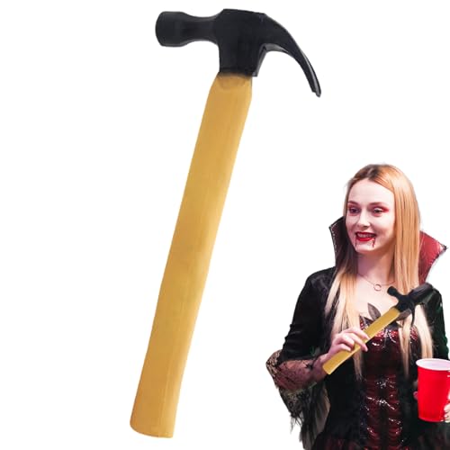 Pzuryhg Fake Hammer Trick Toy, Disappearing Rubber Hammer Prank Prop, Relaxing Toy, Gimmick Props, for Stage Performance, Entertainment, Photography, Carnival, Role Play, 12.02x4.93 In, 1 Pack Pzuryhg Fake Hammer Trick Toy, Disappearing Rubber Hammer Prank Prop, Relaxing Toy, Gimmick Props, for Stage Performance, Entertainment, Photography, Carnival, Role Play, 12.02x4.93 In, 1 Pack von Pzuryhg