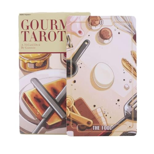 Pzuryhg Gourmet Tarot, Fortune Telling Deck, Divination Tarot Cards, 78 Card Deck, Table Games Set, Tarot Card Game, Divination Tarot Deck for Beginners and Professional Player Pzuryhg Gourmet Tarot, Fortune Telling Deck, Divination Tarot Cards, 78 Card Deck, Table Games Set, Tarot Card Game, Divination Tarot Deck for Beginners and Professional Player von Pzuryhg