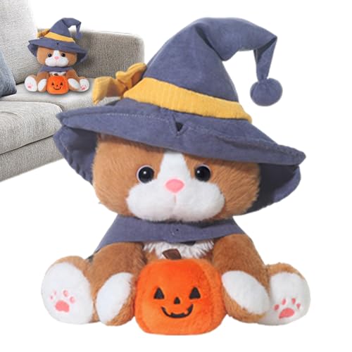 Pzuryhg Halloween Cat Plush - Stoffed Kitten Toy Für Kinder | 10 Zoll Weiche Kuschelpuppe Mit Und Umhang, Süßes Partygeschenk Für Mädchen Baby, Bettsofa Wohnzimmer Schlafzimmer Urlaub Dekoration Pzuryhg Halloween Cat Plush - Stoffed Kitten Toy Für Kinder | 10 Zoll Weiche Kuschelpuppe Mit Und Umhang, Süßes Partygeschenk Für Mädchen Baby, Bettsofa Wohnzimmer Schlafzimmer Urlaub Dekoration von Pzuryhg