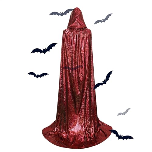 Pzuryhg Halloween-Weihnachtsumhang – weicher Umhang für Damen, Umhang in voller Länge, Uni-Kapuzenumhang für Halloween, Partys und Weihnachten Pzuryhg Halloween-Weihnachtsumhang – weicher Umhang für Damen, Umhang in voller Länge, Uni-Kapuzenumhang für Halloween, Partys und Weihnachten von Pzuryhg