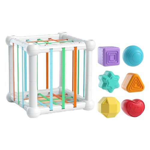 Pzuryhg Interactive Shape Sorter, Skill-Building Sorting Toys, Fine Motor Skill Development, PE Material, Early Educational Design, Suitable Kids Aged 1–3 Years Pzuryhg Interactive Shape Sorter, Skill-Building Sorting Toys, Fine Motor Skill Development, PE Material, Early Educational Design, Suitable Kids Aged 1–3 Years von Pzuryhg