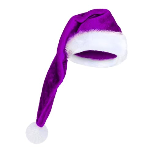 Pzuryhg Lange Weihnachtsmütze für Erwachsene, Plüsch-Weihnachtsmannmütze, Uni, Cosplay, Kostüm, Weihnachtsmütze für Feiertage, Partys, Karneval Pzuryhg Lange Weihnachtsmütze für Erwachsene, Plüsch-Weihnachtsmannmütze, Uni, Cosplay, Kostüm, Weihnachtsmütze für Feiertage, Partys, Karneval von Pzuryhg