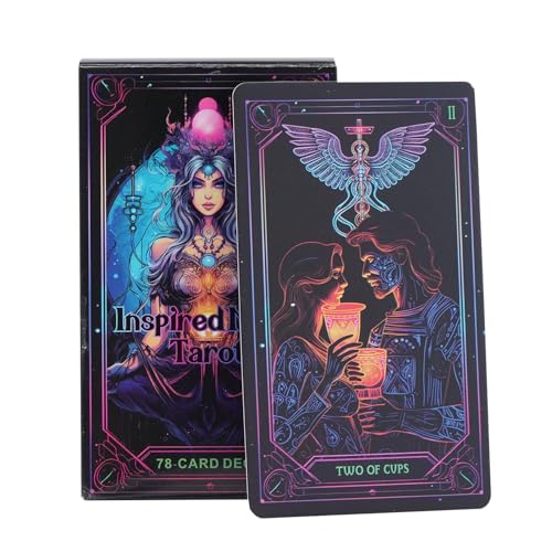Pzuryhg Neon Orakelkarten, Tarot Fortune Spiel, 78 Stück Tarotkarten Anfänger, Neon Tarot Deck, Oracle Tarot, Englische Version Neon Tarot Deck für Feiertagsfeiern Versammlung Pzuryhg Neon Orakelkarten, Tarot Fortune Spiel, 78 Stück Tarotkarten Anfänger, Neon Tarot Deck, Oracle Tarot, Englische Version Neon Tarot Deck für Feiertagsfeiern Versammlung von Pzuryhg