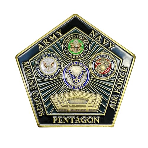 Pzuryhg Pentagon-Gedenkmünze, US-Münzen-Sammelmünze, United States Glory-Gedenkmünze, Pentagon-Münze Libertys Eagle-Gedenkmünzengeschenk, Münzsammlungsmünzendekoration Pzuryhg Pentagon-Gedenkmünze, US-Münzen-Sammelmünze, United States Glory-Gedenkmünze, Pentagon-Münze Libertys Eagle-Gedenkmünzengeschenk, Münzsammlungsmünzendekoration von Pzuryhg