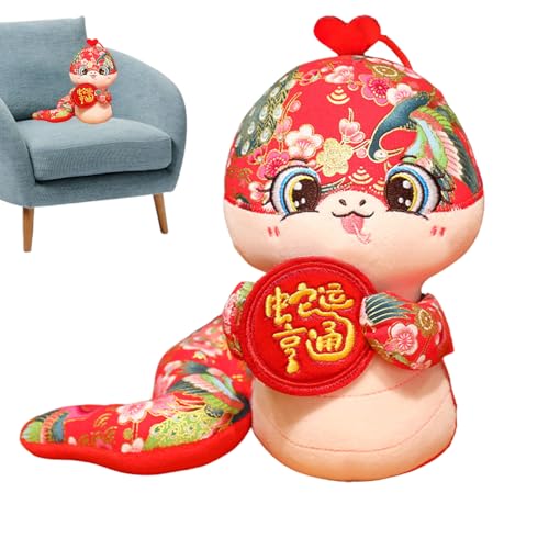 Pzuryhg Plush Snake Toy, Soft Stuffed Animal Doll, 24cm Standing Snakes Mascot for 2025, Cute Plush Figure for Living Room, Bedroom, Desk, Collectible Gift for Kids, Snake Year Decoration von Pzuryhg