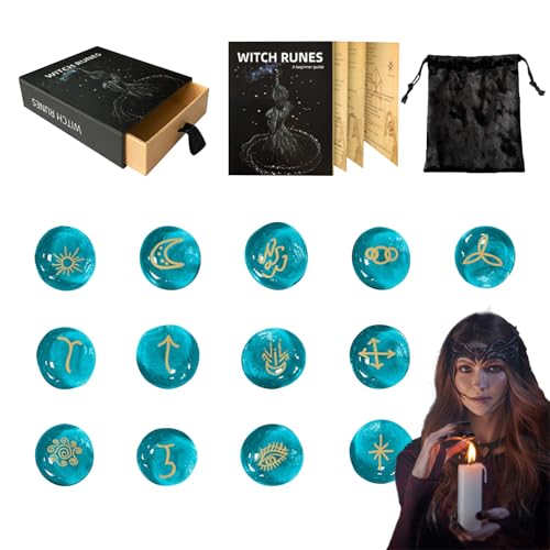 Pzuryhg Runen für Anfänger | Heidnische Steine - Spirituelle Ornament-Dekorationswerkzeuge mit Leitfaden Buch und Tasche für Frauen Männer Altar Heidentum Rituale Pzuryhg Runen für Anfänger | Heidnische Steine - Spirituelle Ornament-Dekorationswerkzeuge mit Leitfaden Buch und Tasche für Frauen Männer Altar Heidentum Rituale von Pzuryhg