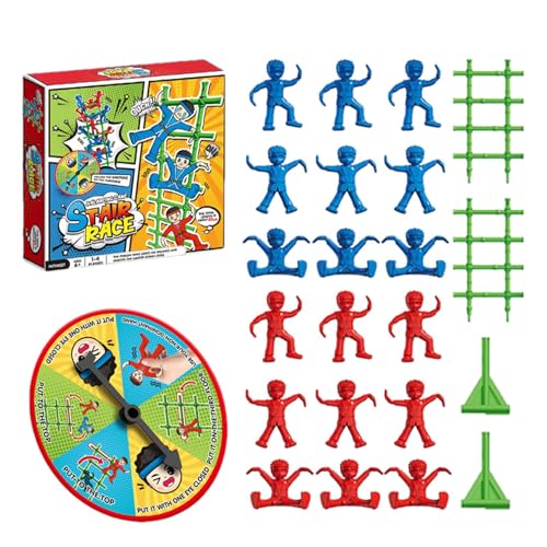 Stair Climbing Tabletop Game, Stair Climbing Balance Board Games, Interaction of Parent-Child Relation, Multi-Person Participation Desktop Toy for Women, Boys, Girls, Youth, 22.5x5.5x21cm von Pzuryhg