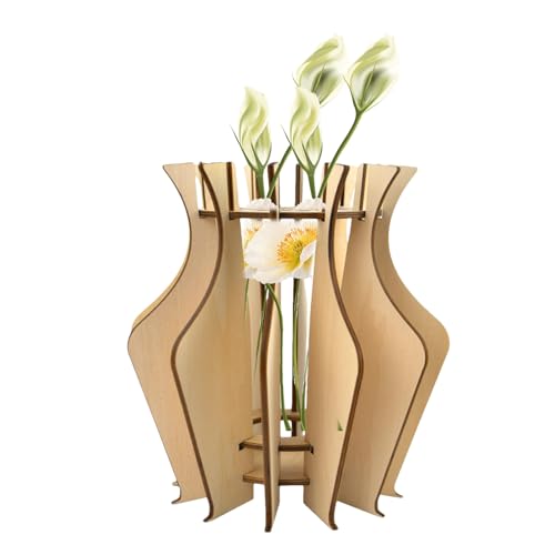Vase Puzzle, 3D Wooden Puzzle for Adults, Rustic Flower Vase Decor, Wedding Centerpiece Craft Kit for Roses Sunflowers Tulips Daffodils, Hands-On, 7.87x5.91x7.87in, 1 Set Vase Puzzle, 3D Wooden Puzzle for Adults, Rustic Flower Vase Decor, Wedding Centerpiece Craft Kit for Roses Sunflowers Tulips Daffodils, Hands-On, 7.87x5.91x7.87in, 1 Set von Pzuryhg