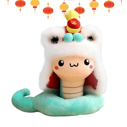 Year of The Snake Plush, Good Luck 2025 Doll, Chinese Snake Year Souvenir, Soft Cartoon Design, Cozy Bedroom Decor, Living Room Accent, 10-12 Inches, Multicolor, Versatile Piece Year of The Snake Plush, Good Luck 2025 Doll, Chinese Snake Year Souvenir, Soft Cartoon Design, Cozy Bedroom Decor, Living Room Accent, 10-12 Inches, Multicolor, Versatile Piece von Pzuryhg