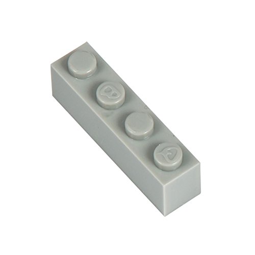 Q-BRICKS Beutel 250Stck. Bausteine 1x4 Fenstergrau 411 von Q-BRICKS