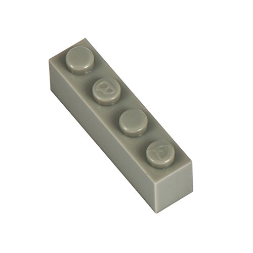 Q-Bricks Bausteine Classic – 250 Stück Basic Steine 1x4 Noppen, Kompatibel mit gängigen Marken, Ideal für Kreative Bauen (STEINGRAU) von Q-Bricks