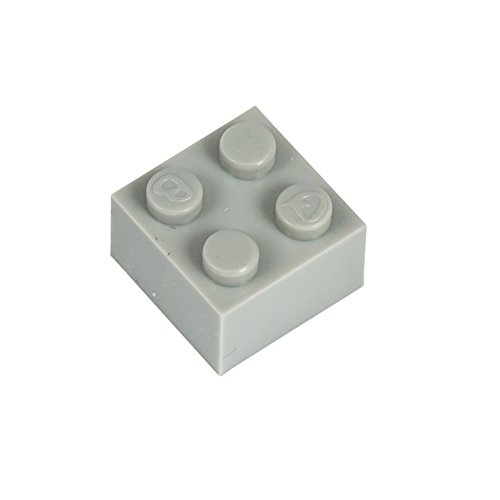 Q-BRICKS Beutel 250Stck. Bausteine 2x2 Fenstergrau 411 von Q-BRICKS