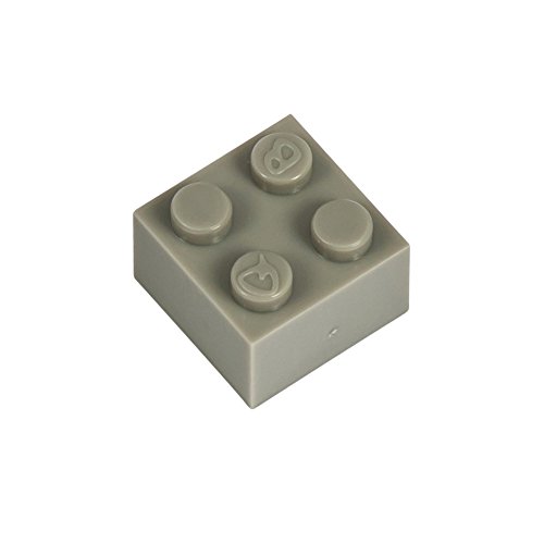 Q-BRICKS Beutel 500Stck. Bausteine 2x2 Steingrau 280 von Q-BRICKS