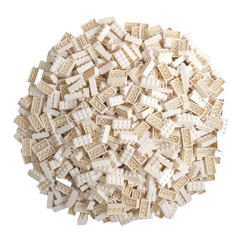 Q-Bricks Klassische Basis Steine | Bausteine 2x4 Noppen | Beutel 500 Stck. | Kompatibel mit vielen Anderen Herstellern (Reinweiss) Q-Bricks Klassische Basis Steine | Bausteine 2x4 Noppen | Beutel 500 Stck. | Kompatibel mit vielen Anderen Herstellern (Reinweiss) von Q-Bricks