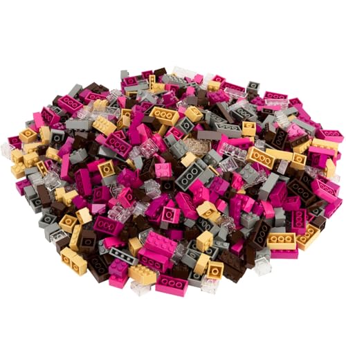 Classic Große Bausteine Set | 2000 Teile | 3 Steinformen (1x4, 2x2, 2x4) in 6 Farben | Konstruktionsspielzeug 100% kompatibel | Geschenk für Kinder, Jungen & Mädchen ab 4 Jahren (Spezial-Farben-Mix) von Q-Bricks