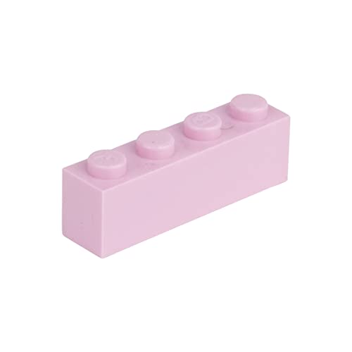 Q-Bricks Bausteine Classic – 500 Stück Basic Steine 1x4 Noppen, Kompatibel mit gängigen Marken, Ideal für Kreative Bauen (Hellrosa) von Q-Bricks