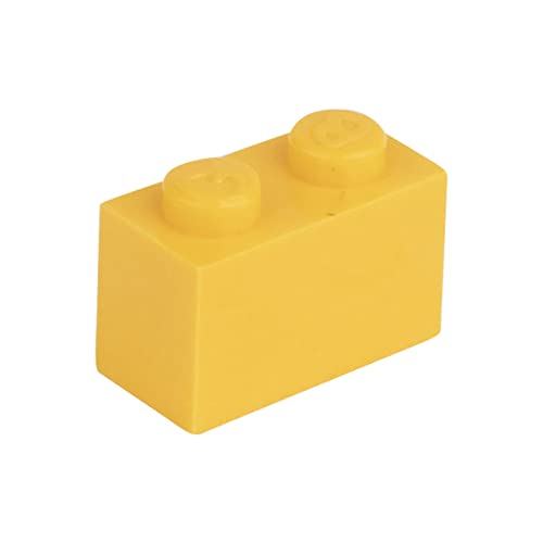 Q-Bricks Beutel 500Stck. Bausteine 1x2 Melonengelb 242 von Q-Bricks