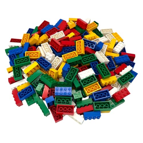 Q-Bricks Klassisches 2x4 Bausteine-Set | 200 Bausteine in 5 Grundfarben | Vollständig kompatibel | Hergestellt in der EU Q-Bricks Klassisches 2x4 Bausteine-Set | 200 Bausteine in 5 Grundfarben | Vollständig kompatibel | Hergestellt in der EU von Q-Bricks