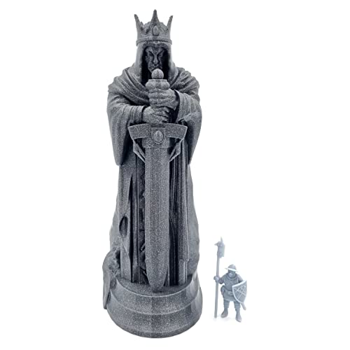 QP3D – Argonorth Statue – Fantasy Hobbit Monument Figur für Tischplatte & RPG 28–32 mm Miniaturen Wargame Props DnD D&D, Grayscale, 3D gedruckt und lackierbar (x1) von Q P Quality Printing 3D