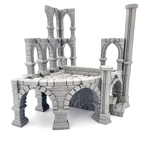 QP3D – Battle Ruined Building Säulen, Geländelandschaft für Tisch & RPG 28–32 mm Miniaturen, Wargame Requisiten, DnD D&D, 3D-gedruckt und lackierbar QP3D – Battle Ruined Building Säulen, Geländelandschaft für Tisch & RPG 28–32 mm Miniaturen, Wargame Requisiten, DnD D&D, 3D-gedruckt und lackierbar von Q P Quality Printing 3D