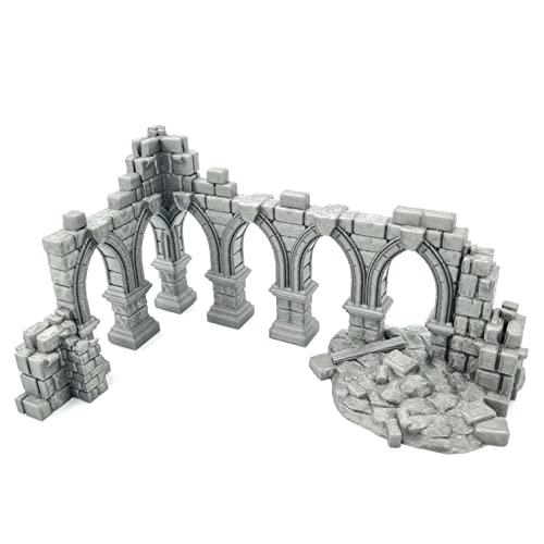 QP3D – Battle Ruined Pillars Wand, Geländelandschaft für Tisch & RPG 28–32 mm Miniaturen-Wargame-Requisiten, DND D&D, 3D-gedruckt und lackierbar QP3D – Battle Ruined Pillars Wand, Geländelandschaft für Tisch & RPG 28–32 mm Miniaturen-Wargame-Requisiten, DND D&D, 3D-gedruckt und lackierbar von Q P Quality Printing 3D